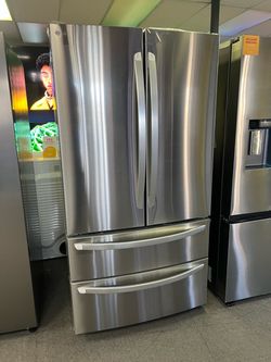 LG STAINLESS STEEL 4 door refrigerator