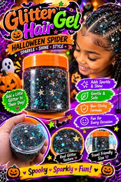 Hair glitter gel