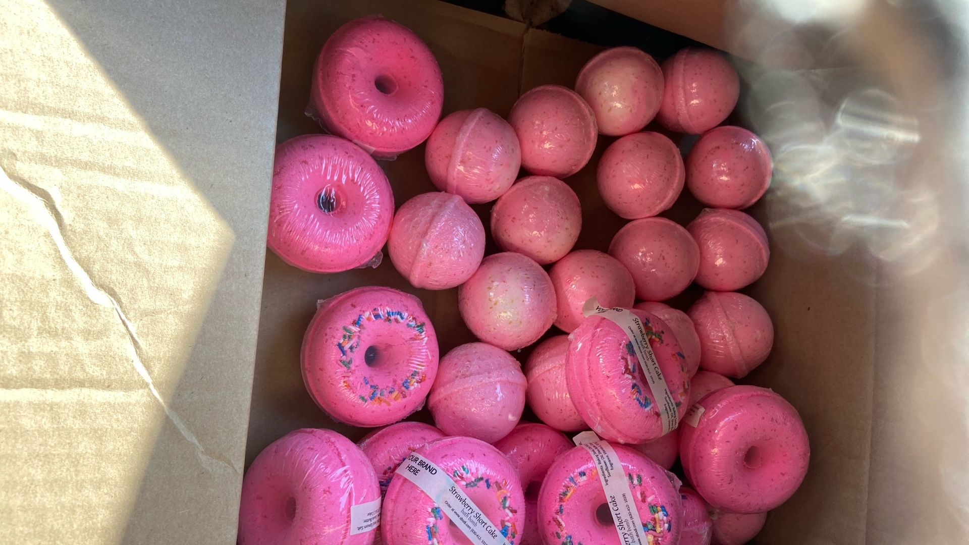 Strawberry Donut Bath Bomb 