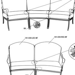 HAMPTON BAY Edington Curved Patio Furniture