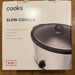 NEW Cooks 6qt Manual Slow Cooker UNOPENED 