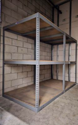 Industrial 3 Tier Racks 48 in W x 48 in D Used Heavy Duty Storage Shelving Stronger Than Homedepot Lowes And Costco Delivery Available