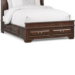 Hardwood Sleigh Bedframe 