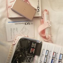 Nintendo ds lite with 16 games