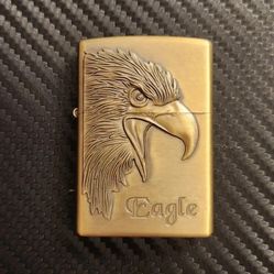 3D Carved Golden Hawk Eagle Lighter, Windproof