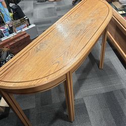 Oak Sofa/Entryway Table