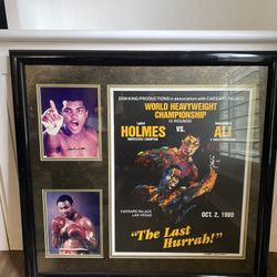 MOHAMMAD ALI VS LARRY HOLMES  Fight Poster