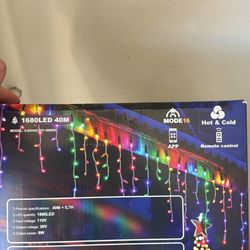 box for 1680 LED 40-meter icicle string lights