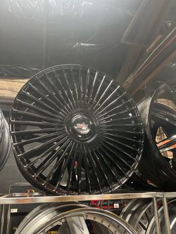 26 gloss black cadillac escalade reps wheels rims tires
