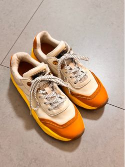 Scotch and soda brown and yellow sneakers