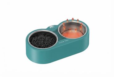 Brand New Smart Heated Pet Bowl – Double Bowl for Food & Water