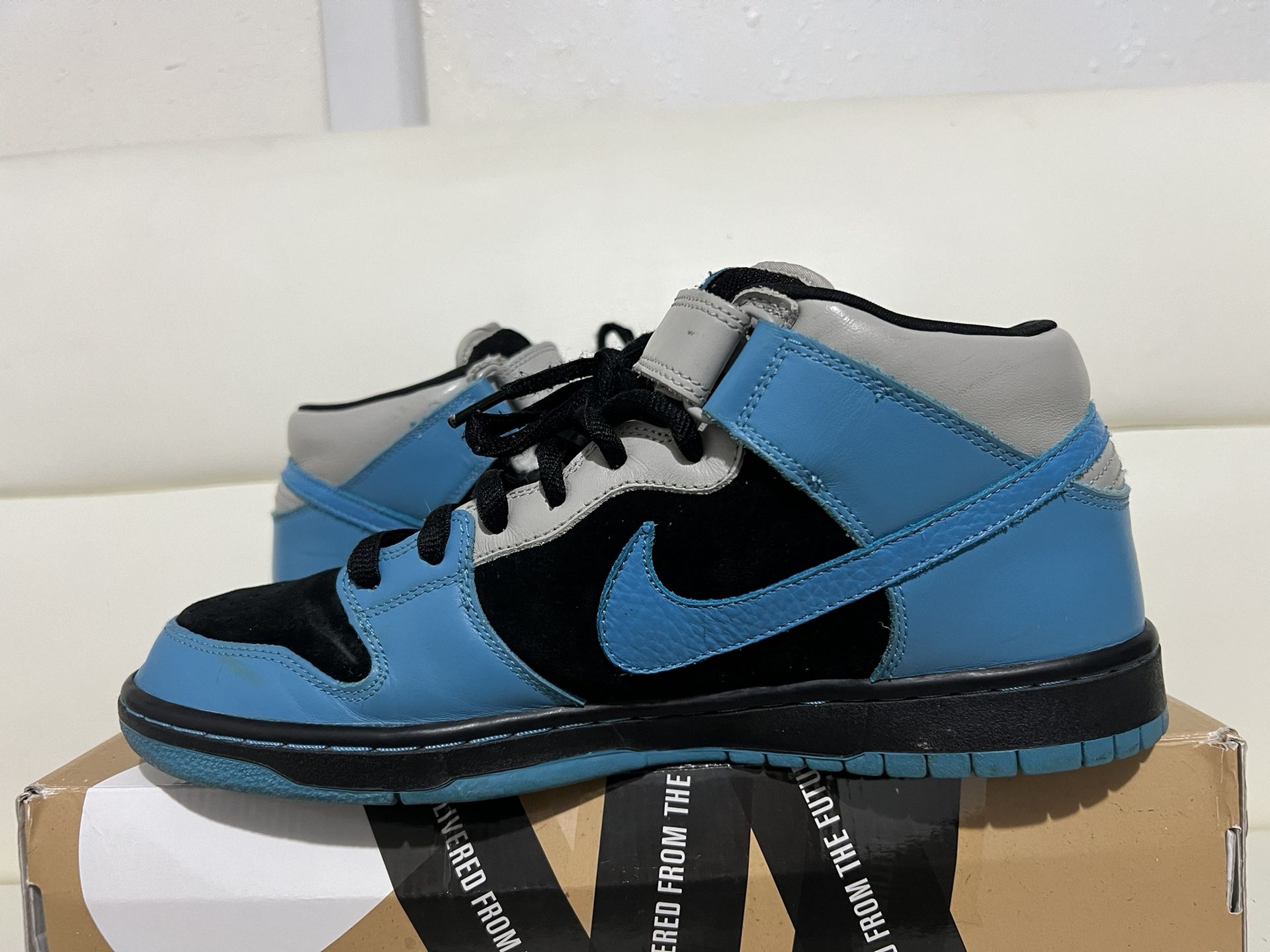Nike Sb Dunk Mid Aqua Fuel 2008 Size 12 Nike Dunk Low High Mid