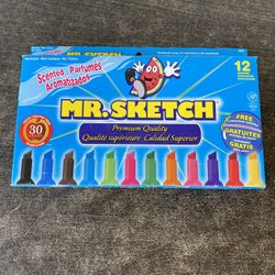 Mr. Sketch Watercolor Markers, Scented Assorted Colors, Set Of 12