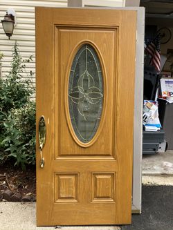 Front door with lock and keys