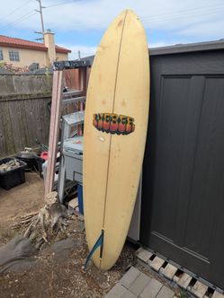 Vintage Dewey weber hull surfboard