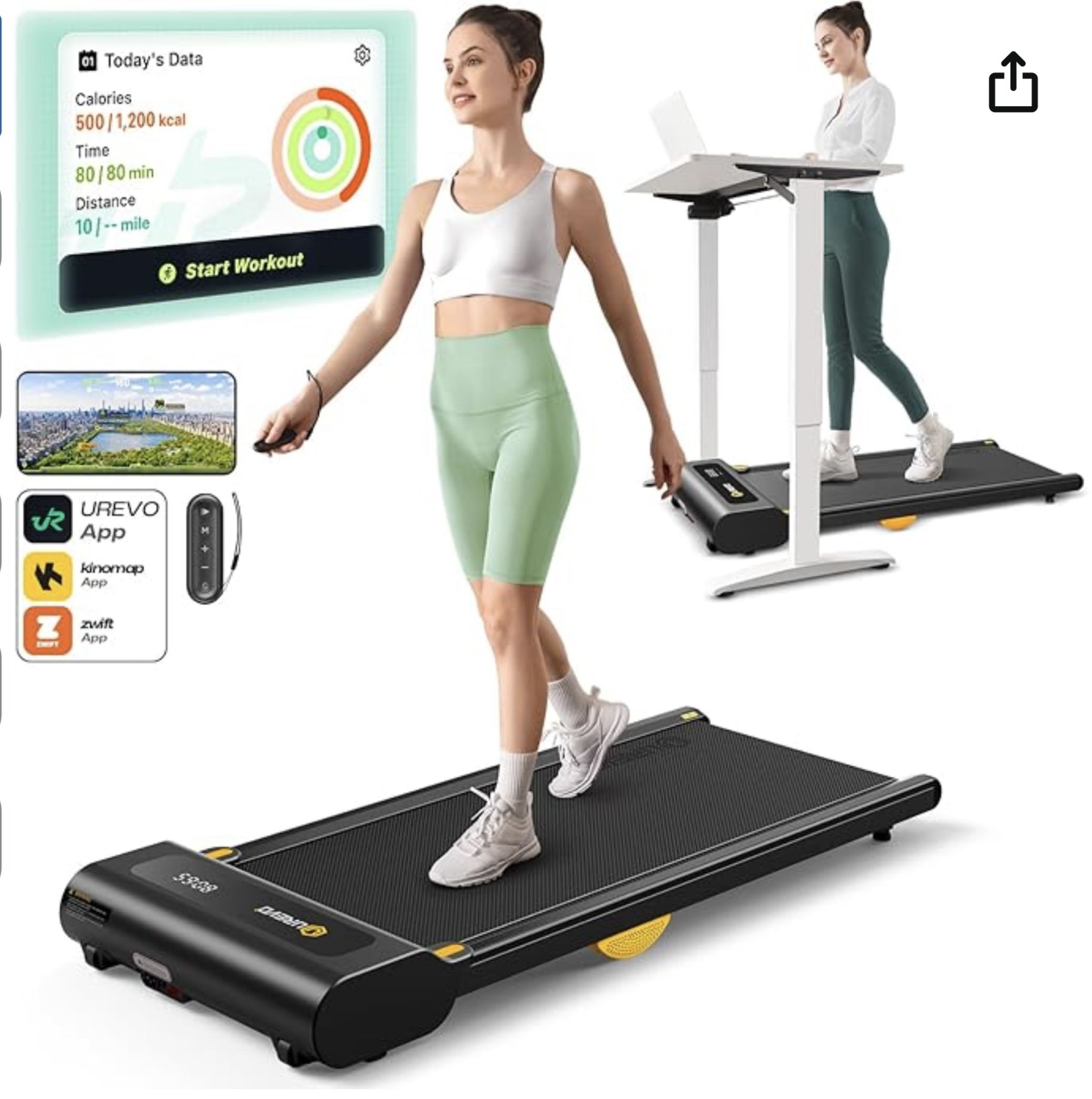 Treadmill - Portable Or Under Desk 