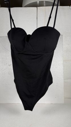 Express Sz small Black Strappy Bodysuit Top