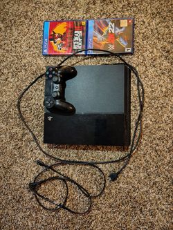 PS4 Console Bundle + Controller + Red Dead Redemption 2 & WWE 2K22
