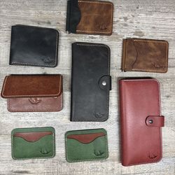 Leather wallets –