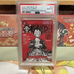2025 ONE PIECE JAPANESE PROMOS | ONE PIECE MAGAZINE VOL.20 PSA 10