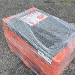 TMG Industrial 116 Gallon Diesel Poly Fuel Tank, Ratchet Strap Recesses, 10 GPM Fuel Pump, Lockable Lid, Reinforced Single Wall Design, TMG-DFT116