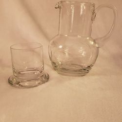 ETCHED CLEAR GLASS TUMBLEUP