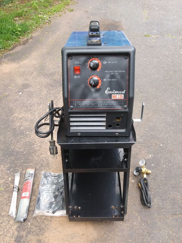 Eastwood Blue MIG Welder 135 Amp and Cart for Sale in Branchburg, NJ