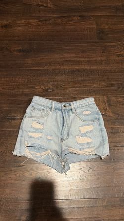ripped jean shorts