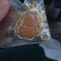 Orange Buddha Chain