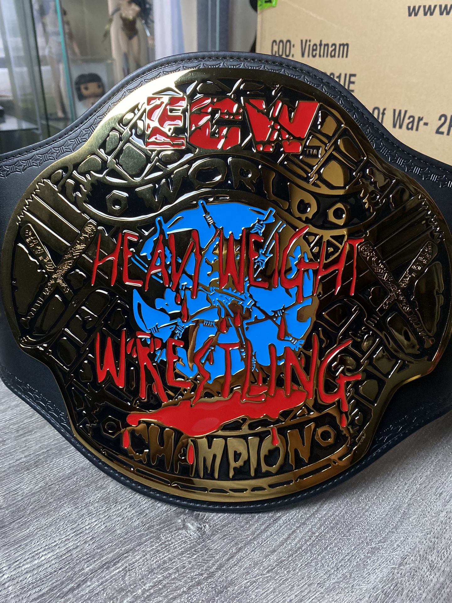 ECW World Heavyweight Champion Belt Signed