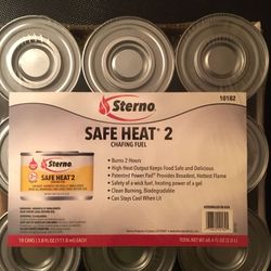 Case of 18 - Sterno Safe Heat 2
