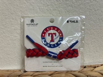 Rastaclat Baseball Texas Rangers Infield Braided Bracelet - Red & Blue