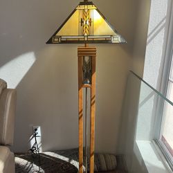 Robert Louis Tiffany Mission Rustic Floor Lamp 