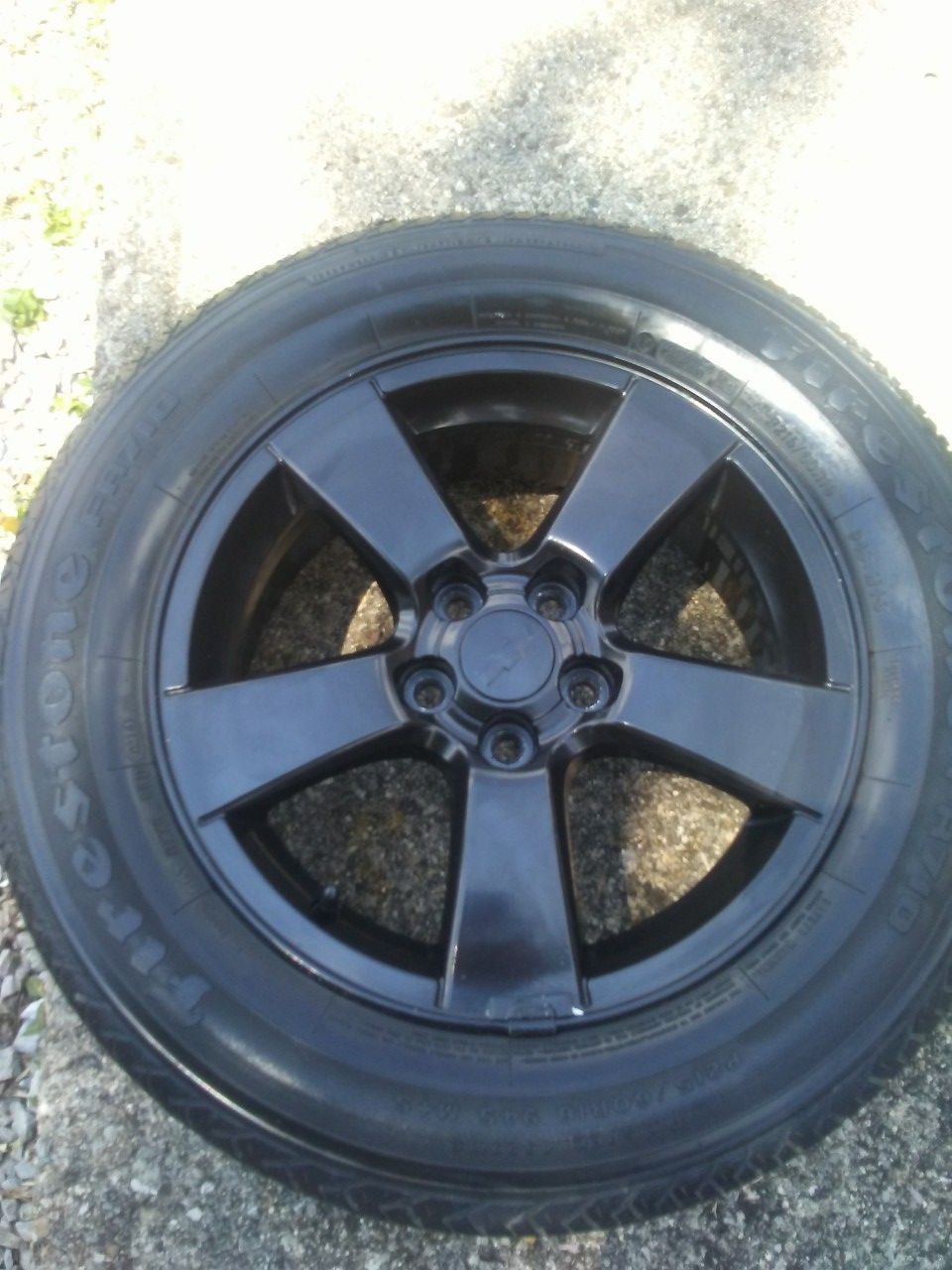 Stook rims off 2014 chevy cruze painted black