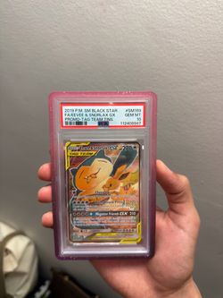 TEAM TAG Eevee & Snorlax PSA 10 Gem Mint