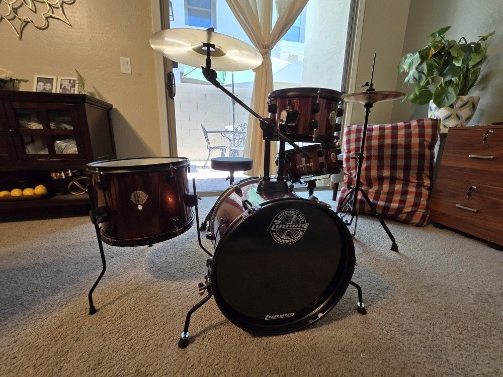 Ludwig Pocket Kit Drumset (Red)