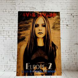 Avril Lavigne Poster On 4x6 Aluminum Print 