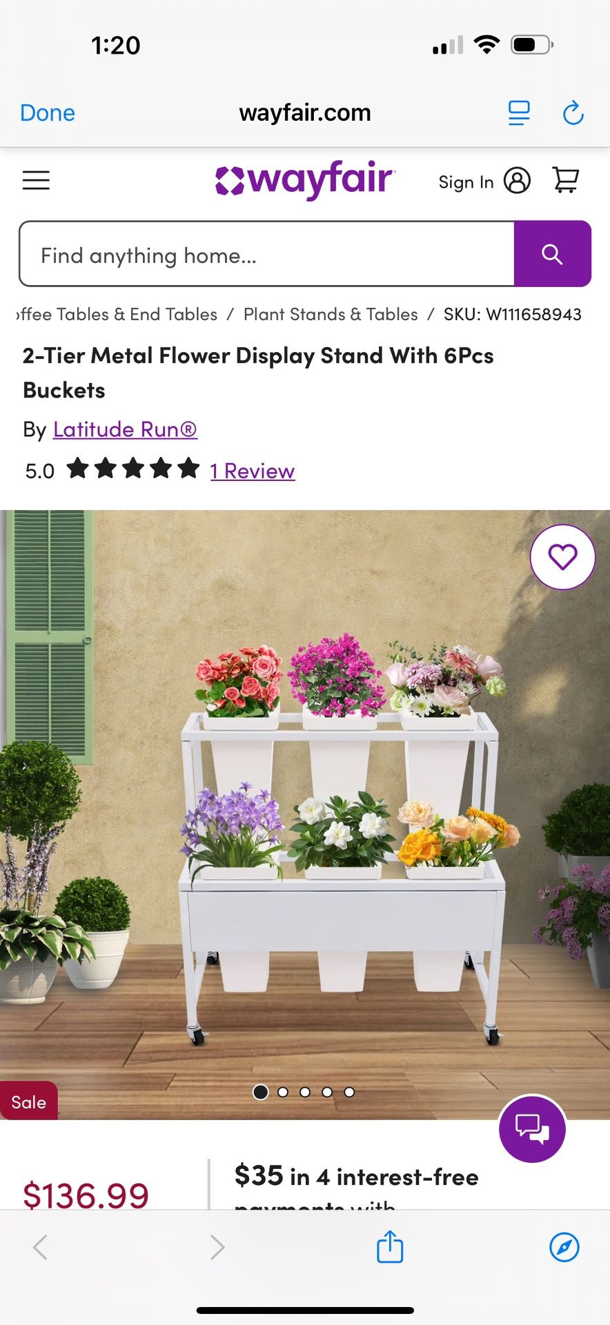 Flower Display Stand