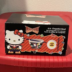 Hello Kitty and Friends x My Hero Academia Chopstick Bowl New