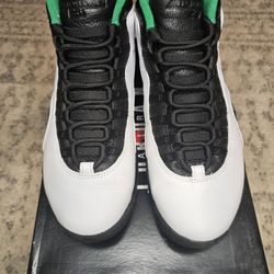 Air Jordan 10 Retro Seattle Super Sonics Size 9 Used