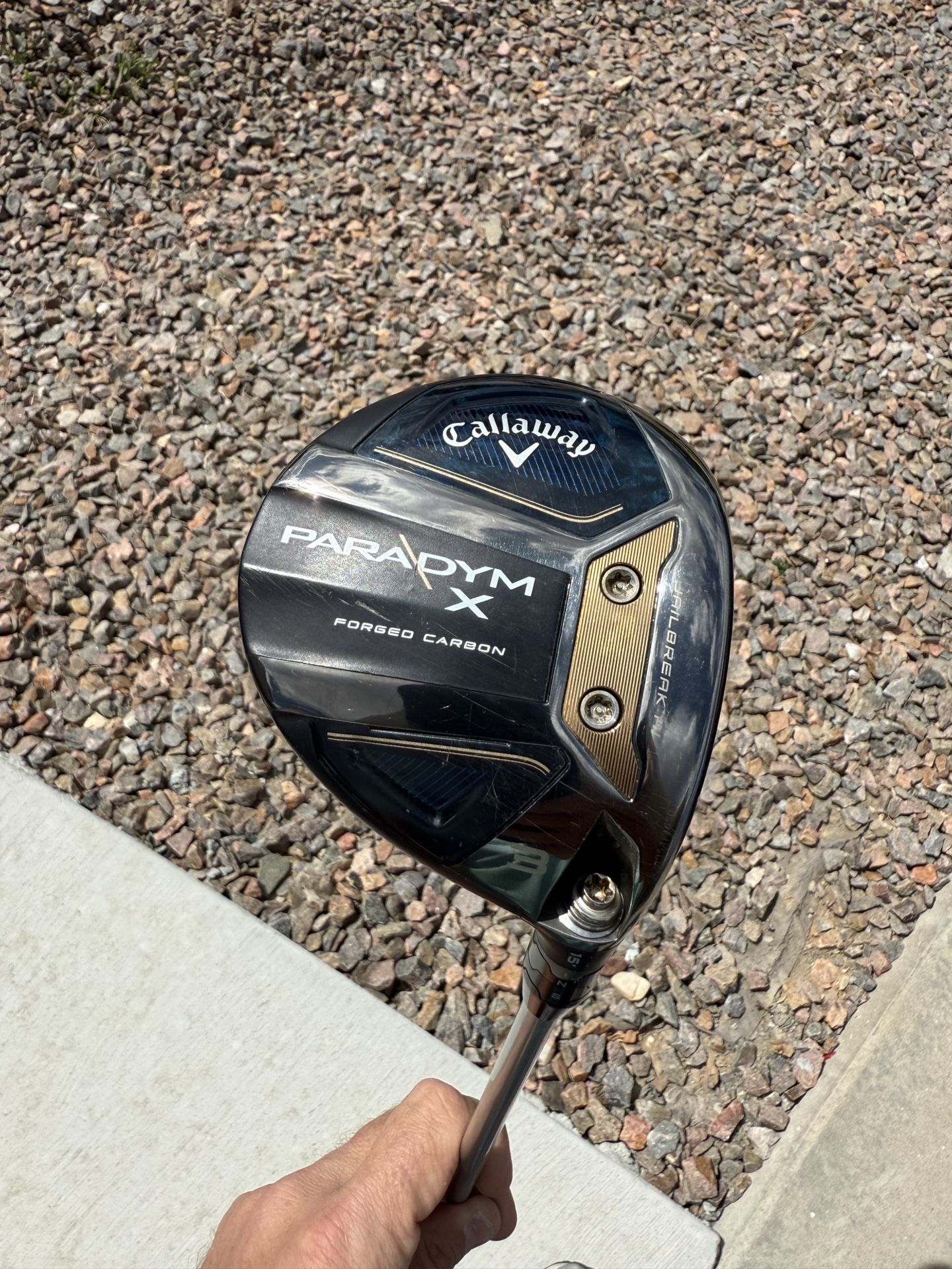 CALLAWAY GOLF PARADYM X 15° 3 Fairway Wood aldia Regular flex shafts