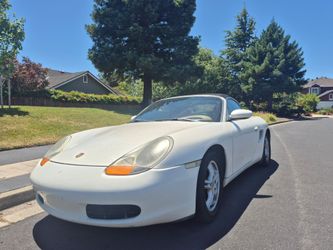 2000 Porsche Boxster White on Saddle Tan