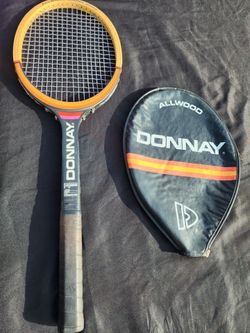 Donna allwood Bjorn Borg tennis raquet
