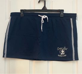 Brand new Juniors navy blue skirt with white lace trim size XXL