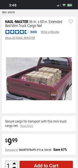 HaulMaster Truck Bed Net