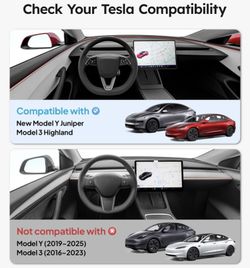 Wigoo Tesla New Model Y Juniper & Model 3 Center Console Organizer [Double Layer Space, Slide smoothly] Model 3 (2024~2025)/New Model Y Juniper Access