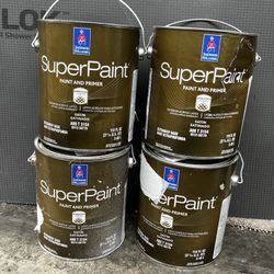 Exterior Superpaint And Primer In One. Satin . Each Gallon $20. See Pictures About Colors