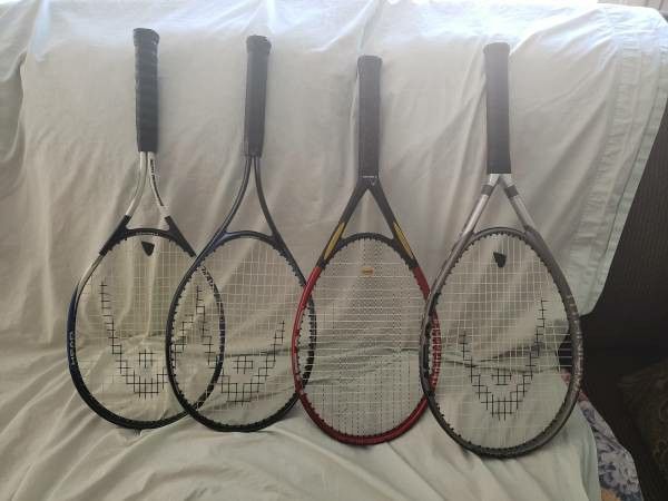 4 HEAD tennis rackets for sale, either separately or together