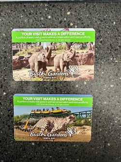 Busch Garden Tickets - One Day Admission
