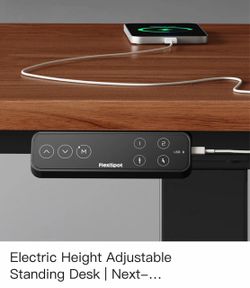 FLEXISPOT E7 PRO Standing Desk 60x30 in Electric Adjustable Height for FPS Games Computer Desk for Home Office Gamer with Dual Motors USB Ports Whole